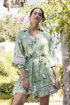 Dress Blooming Green