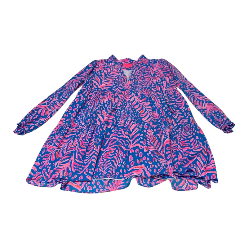 Dress Designer By Lilly Pulitzer In Blue & Pink, Size: L