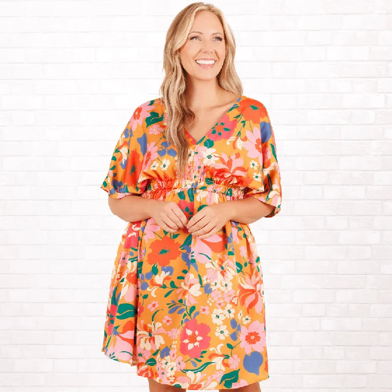 Laying In Your Arms Dress, Orange