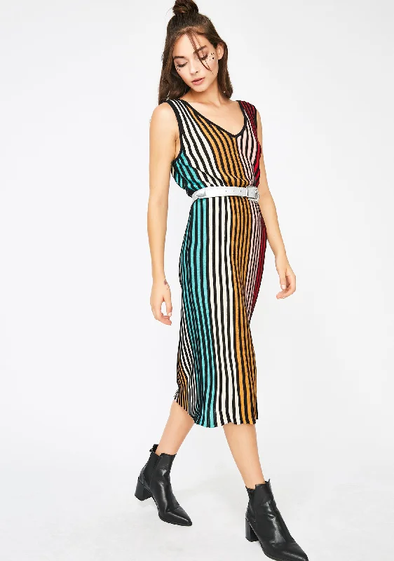Lights Out Rainbow Dress