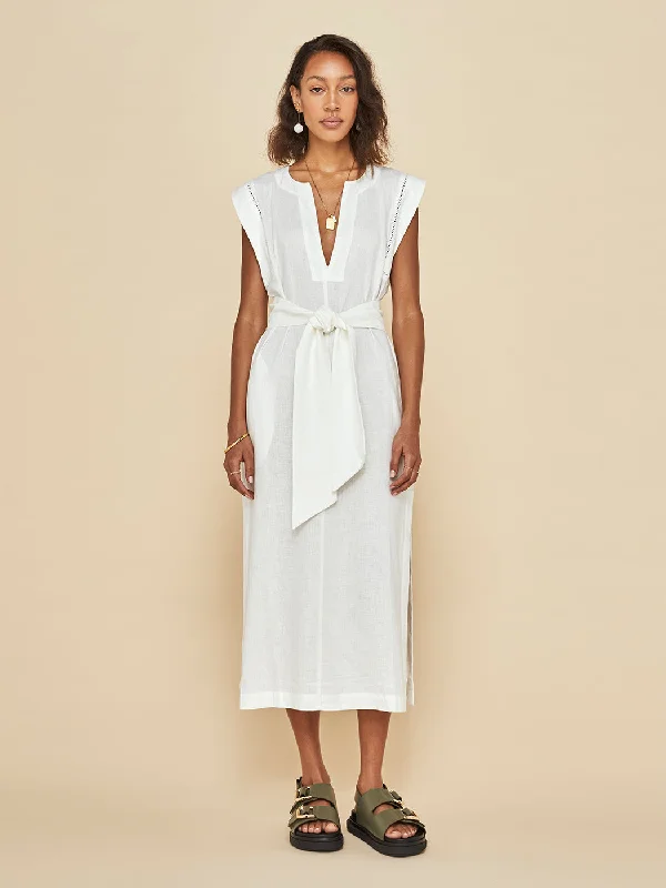 Linen Dress - Cream