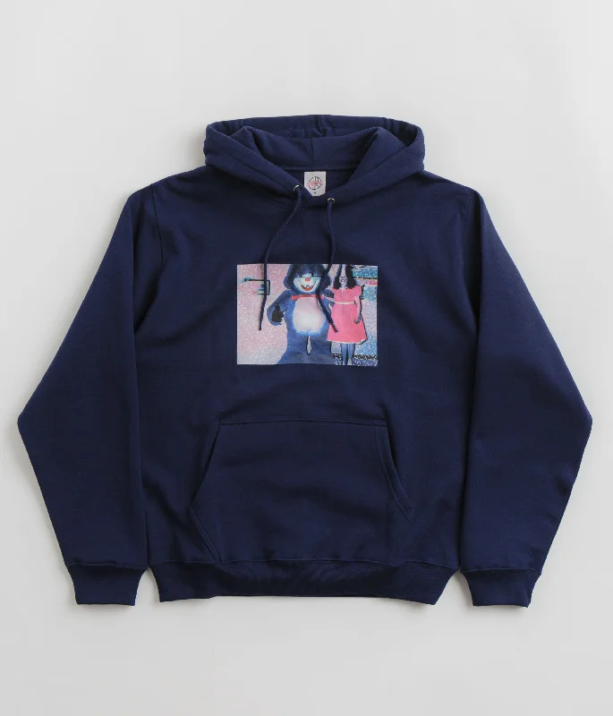 Polar Pink Dress Dave Hoodie - Dark Blue