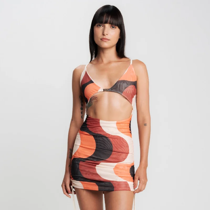 Retreat Mesh Dress - Waves