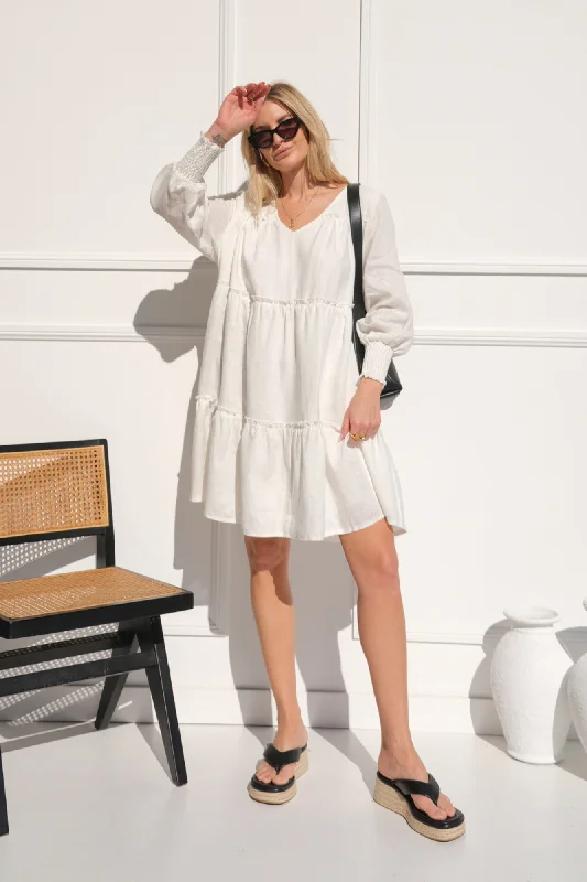 TATUM DRESS - White